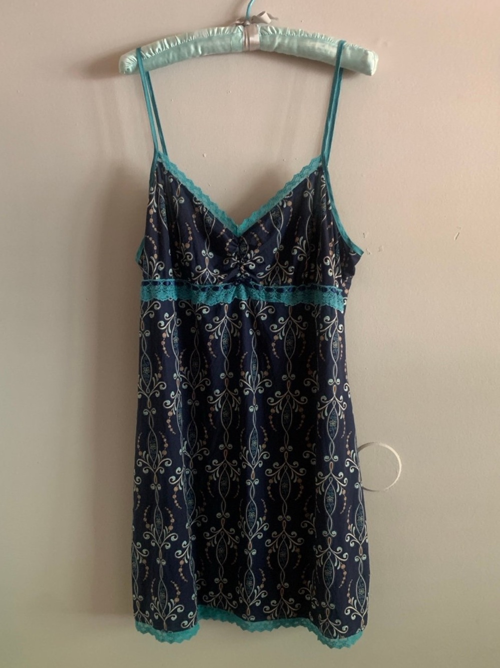 California dynasty blue slip dress